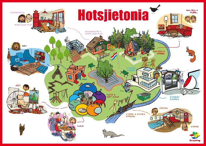 Hotsjietonia kaart
